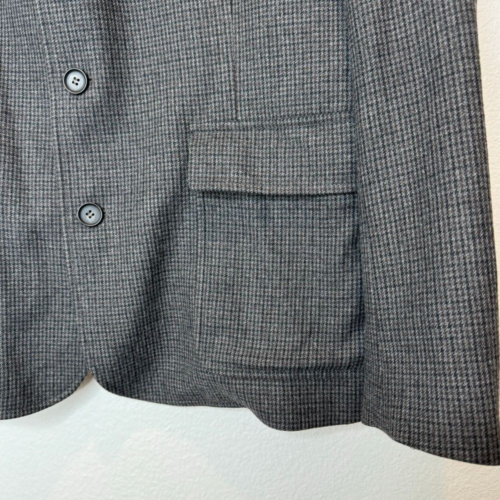 THE KOOPLES SPORT Sport Coat with Zip Out Waistcoat EU52 (US42) Small Plaid Navy - Picture 5 of 13